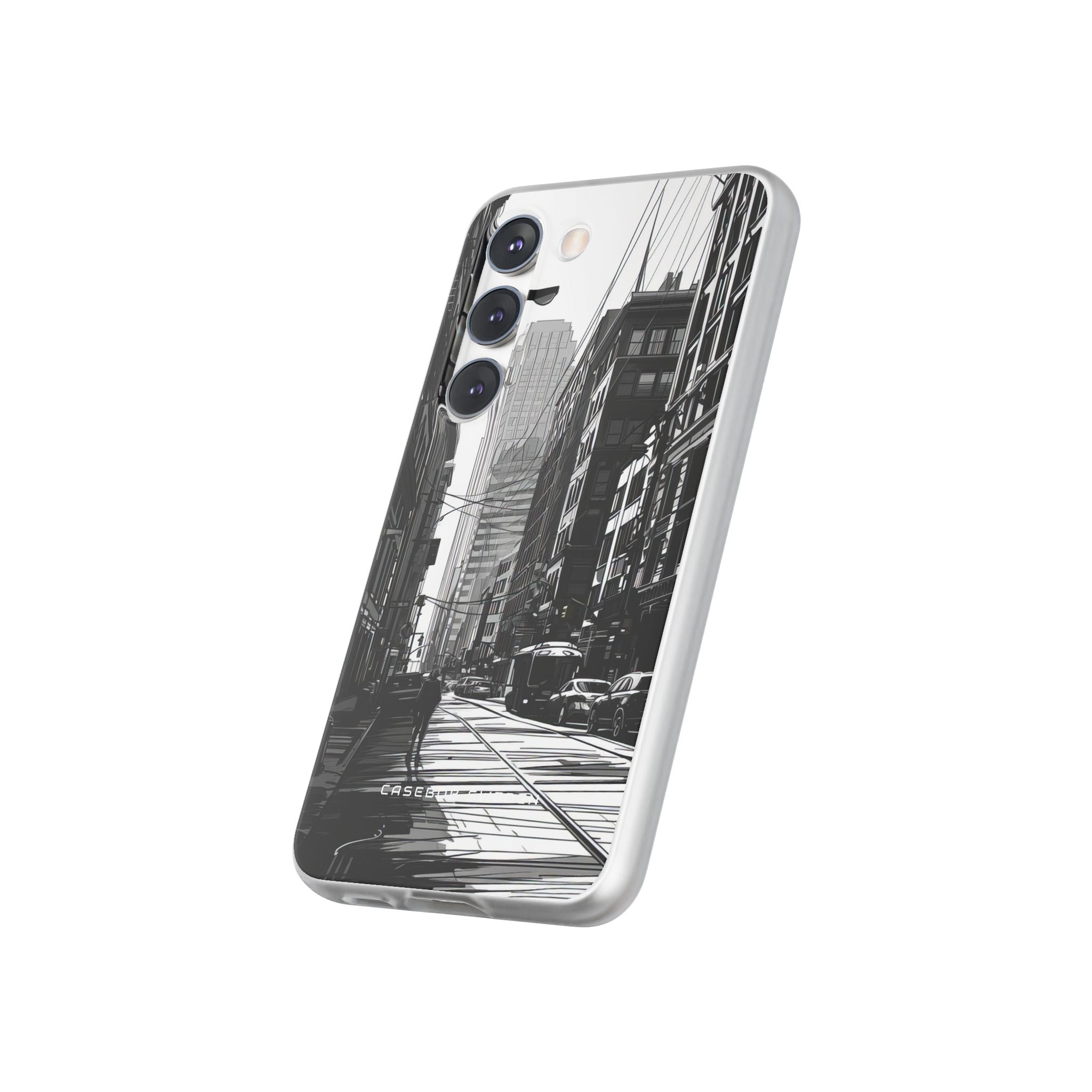 Urban Cityscape Line Perspective Samsung S23 - Flexi Phone Case