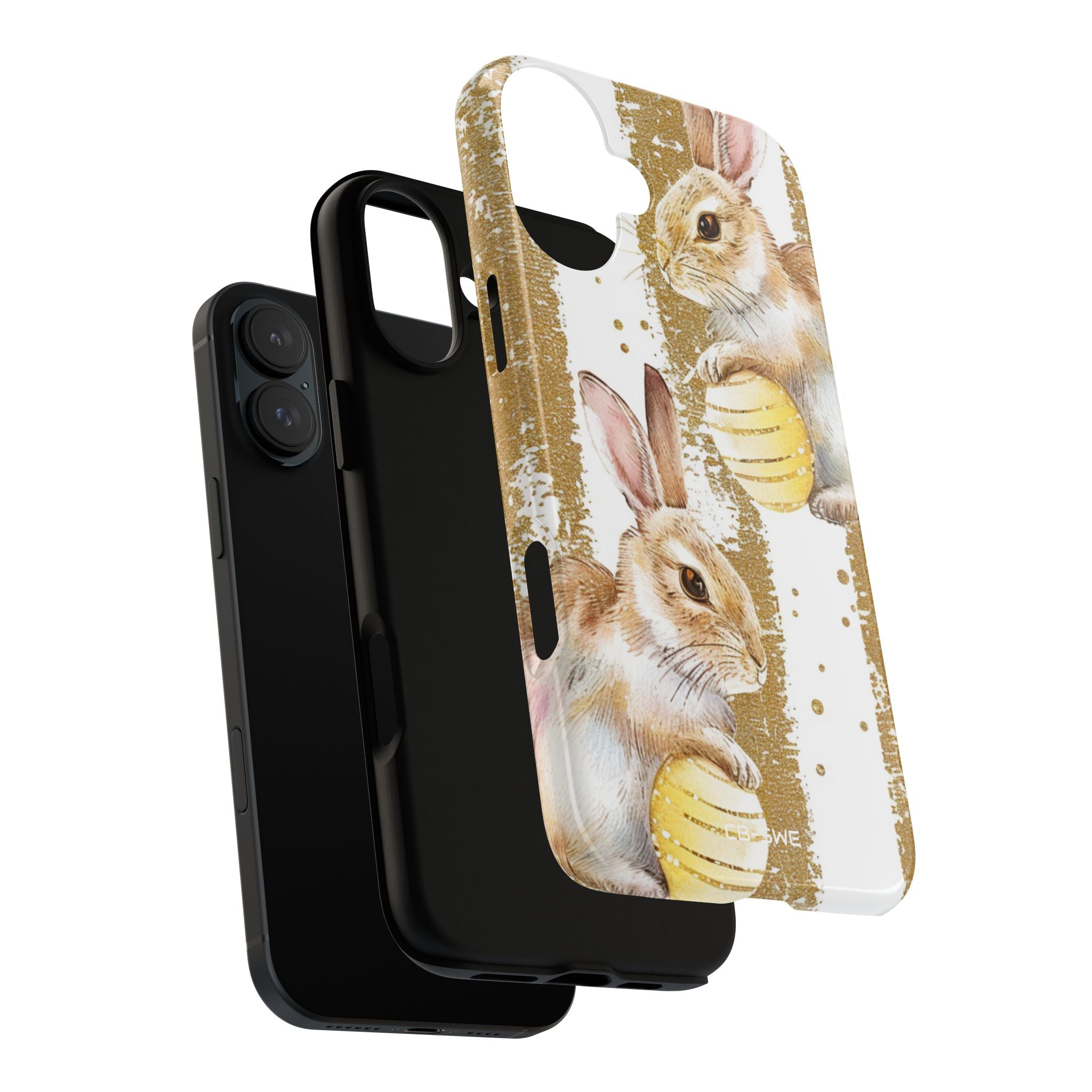 Bunnies Hold Eggs - iPhone Case