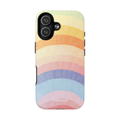 Pastel Rainbow Bands iPhone 17 Case - Tough+
