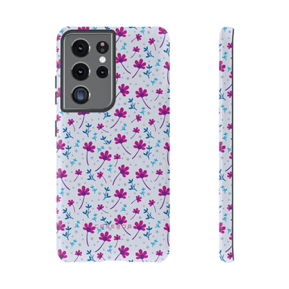 Purple Flower Pattern - Protective Phone Case