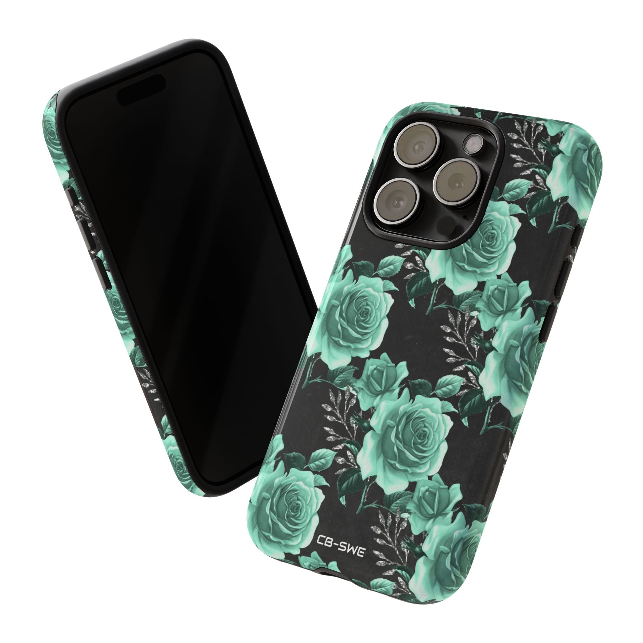 Turquoise Rose Symphony - iPhone Case