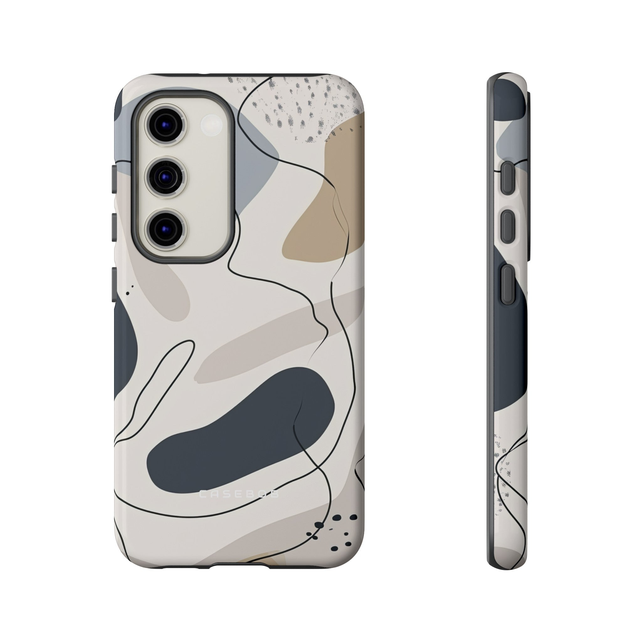 Grey Lines Simplicity - Protective Phone Case