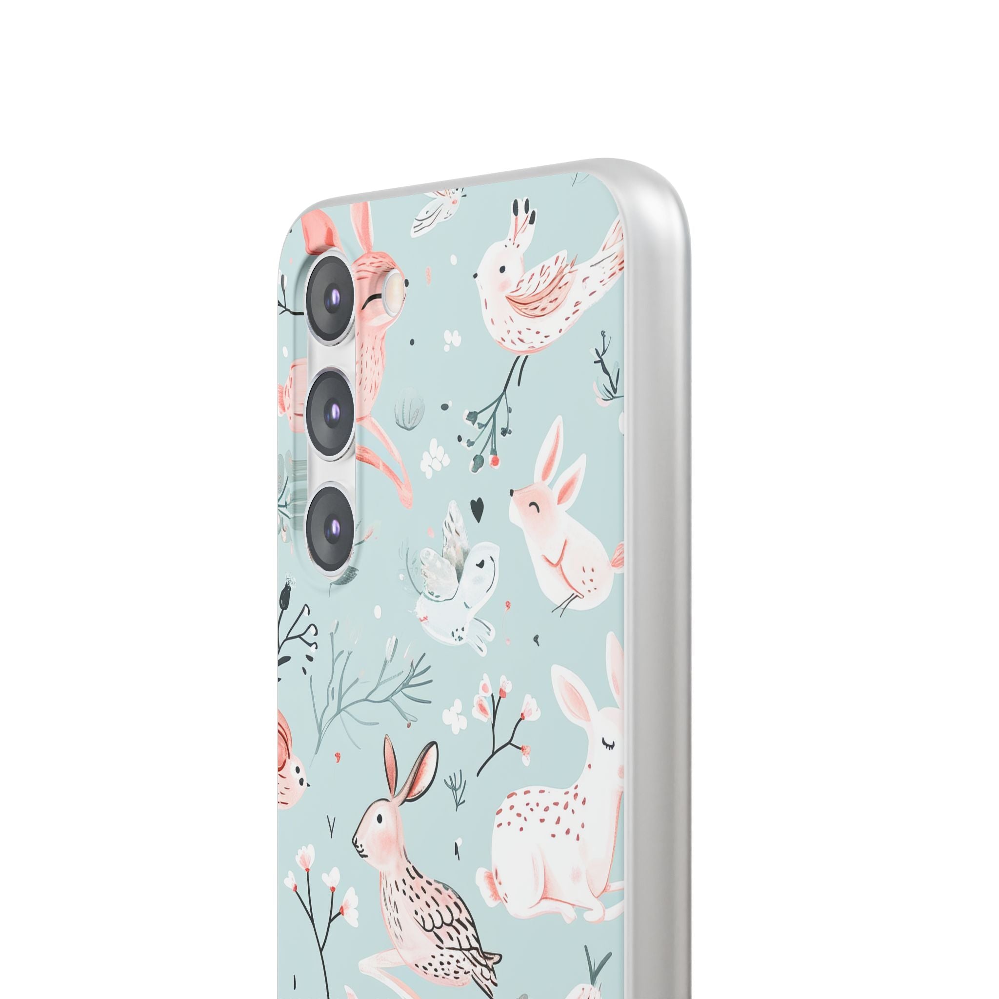 Whimsical Bunny Blossom - Flexi Samsung S23 Phone Case