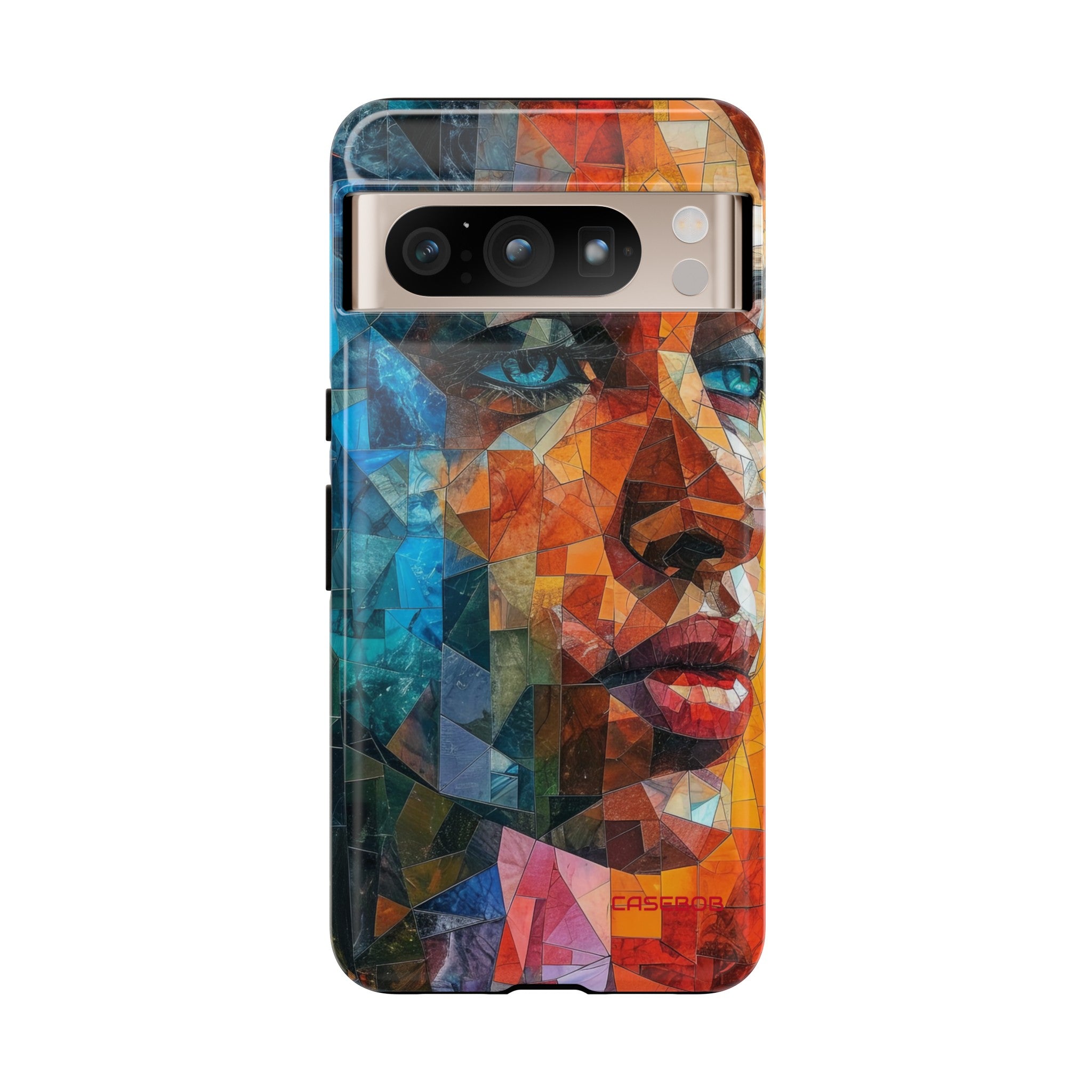 Geometric Fusion Lady - Protective Phone Case