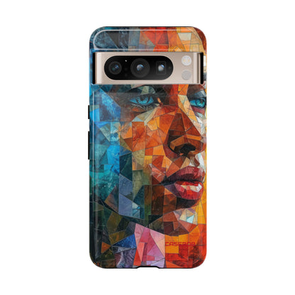 Geometric Fusion Lady - Protective Phone Case