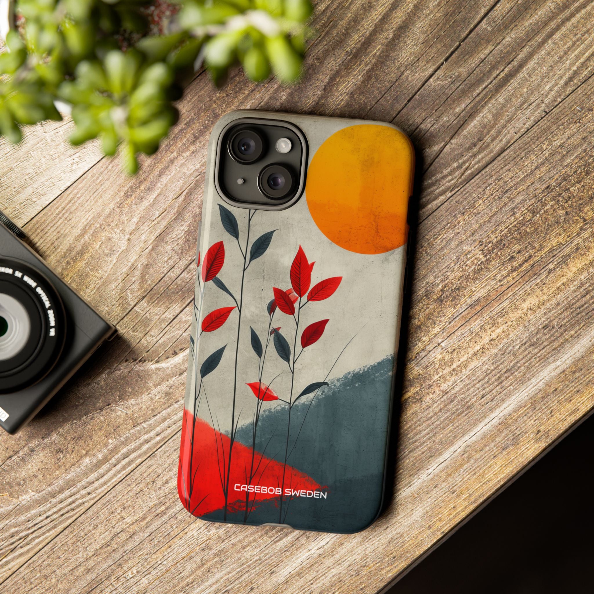 Gray Sunscape - Tough iPhone 15 Phone Case