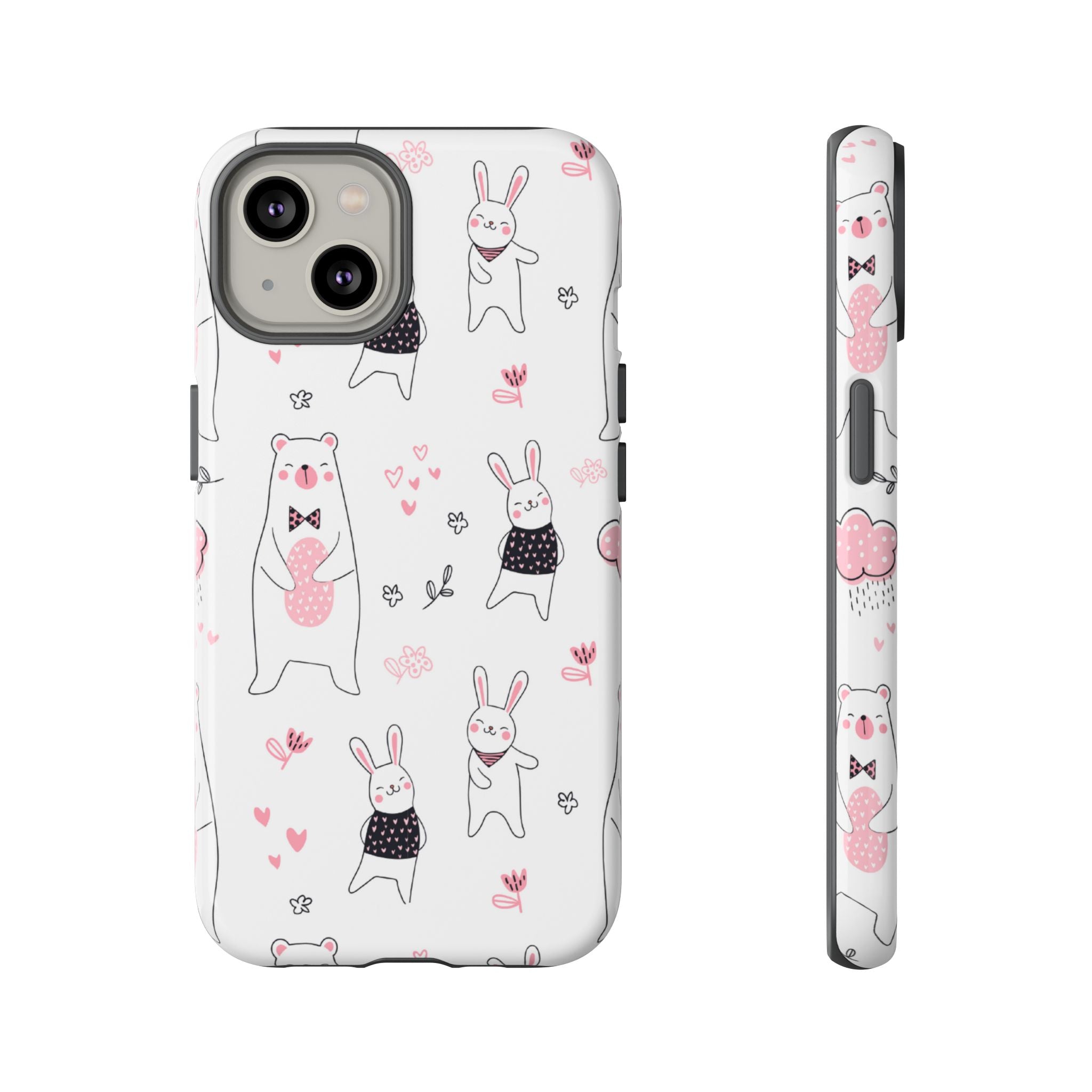 Bears Dance Playfully - iPhone Case