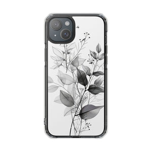 Ethereal Monochrome - Phone Case for iPhone (Clear Impact - Magnetic)