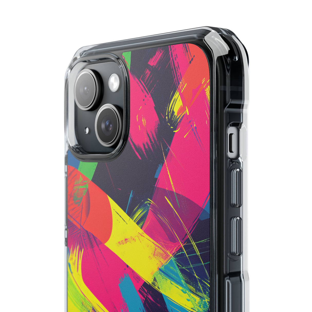 Pantone Neon Patterns | Handyhülle für iPhone (Clear Impact Case – magnetisch)