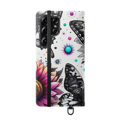 Monochrome Flutter - Samsung S25 Ultra Case - Wallet