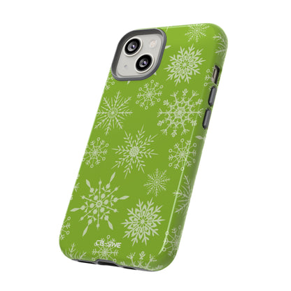 Snowflakes Dance Playfully - iPhone Case