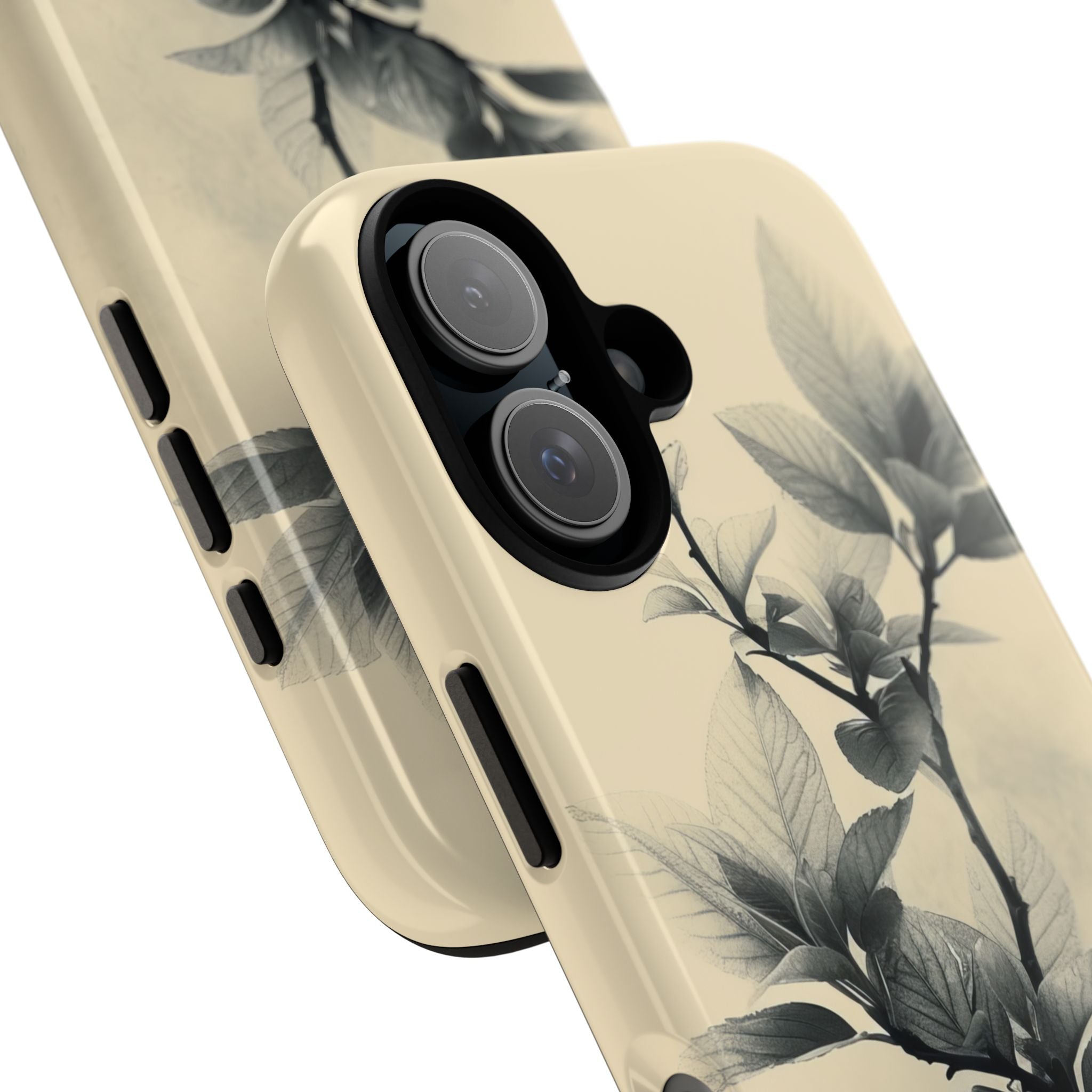 Beige Branch Art - Tough iPhone 16 Phone Case