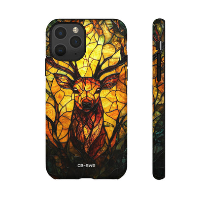 Glowing Stag Emerges - iPhone Case