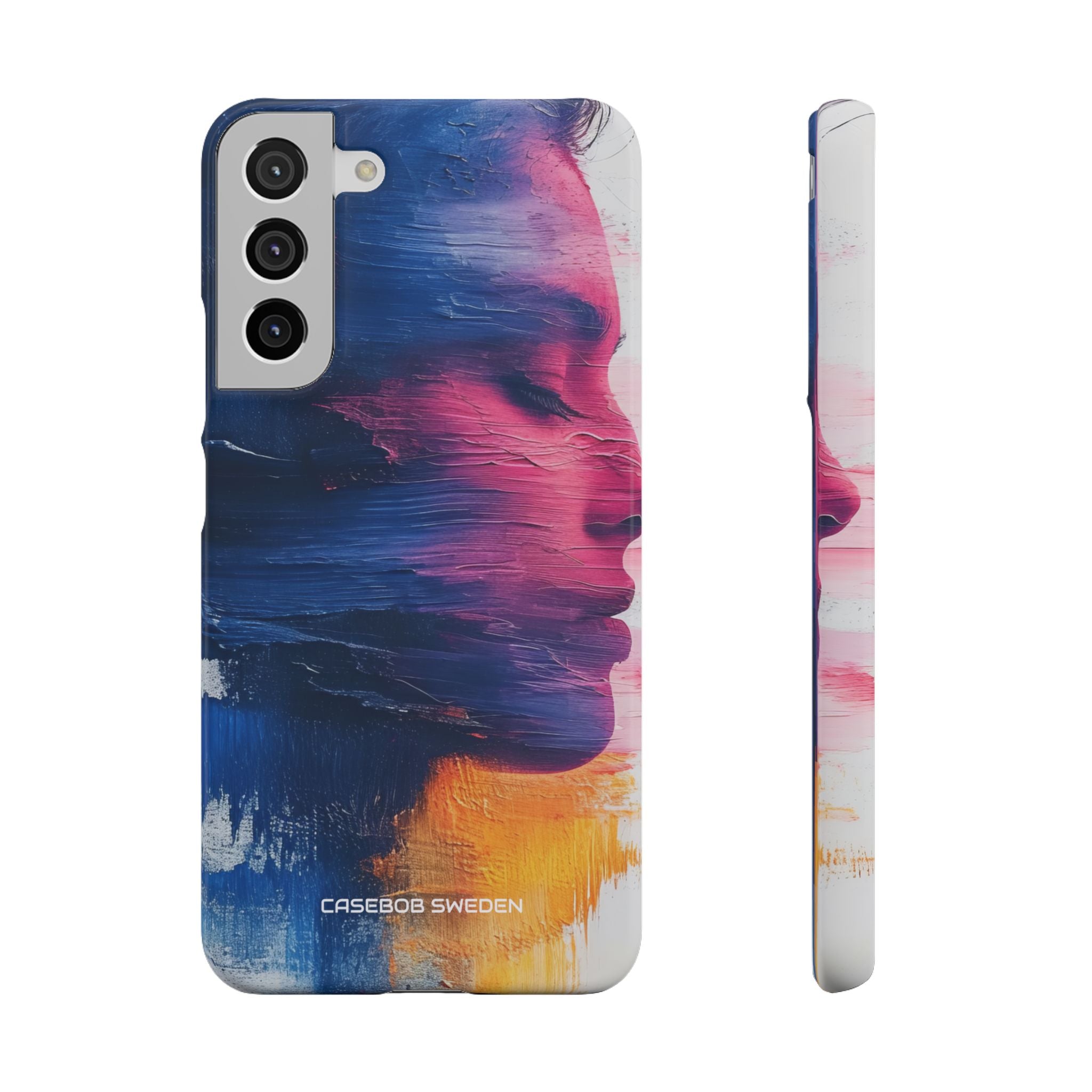 Blue Magenta Portrait - Slim Samsung S22 Phone Case