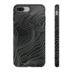 Mancho Grey Lines Abstract Case - Protective Phone Case