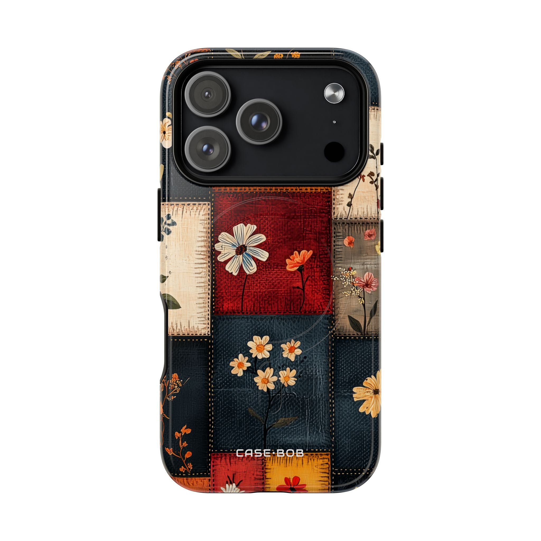 Patchwork Blooms iPhone 17 Pro Case - Tough+