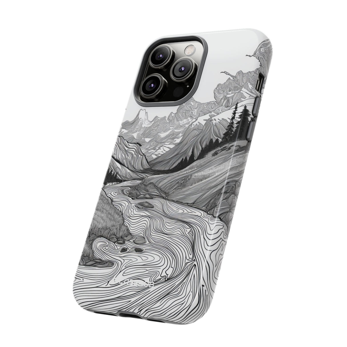 Monochrome Serenity | Protective Phone Case for iPhone