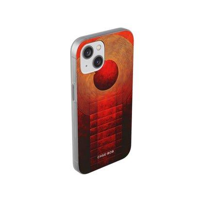 Crimson Orbit iPhone 14 Case - Soft