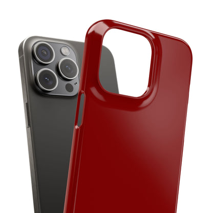 Dark Red iPhone 15 - Slim Phone Case