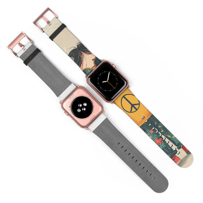 Peace Pigtails - Watch Band