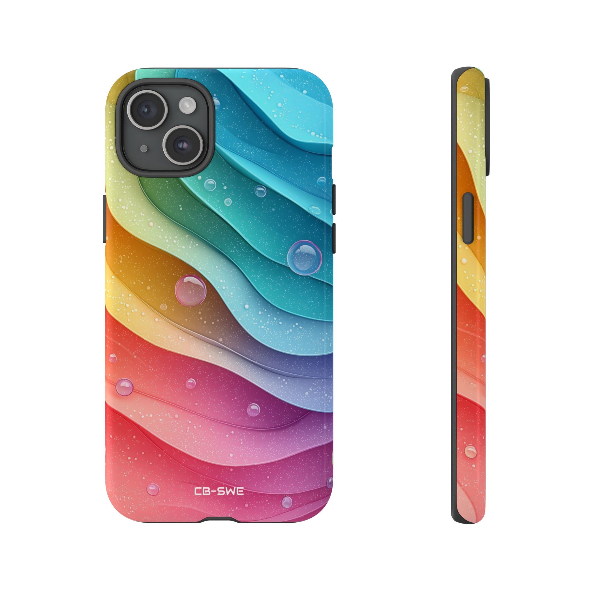 Waves Dance Playfully - iPhone Case