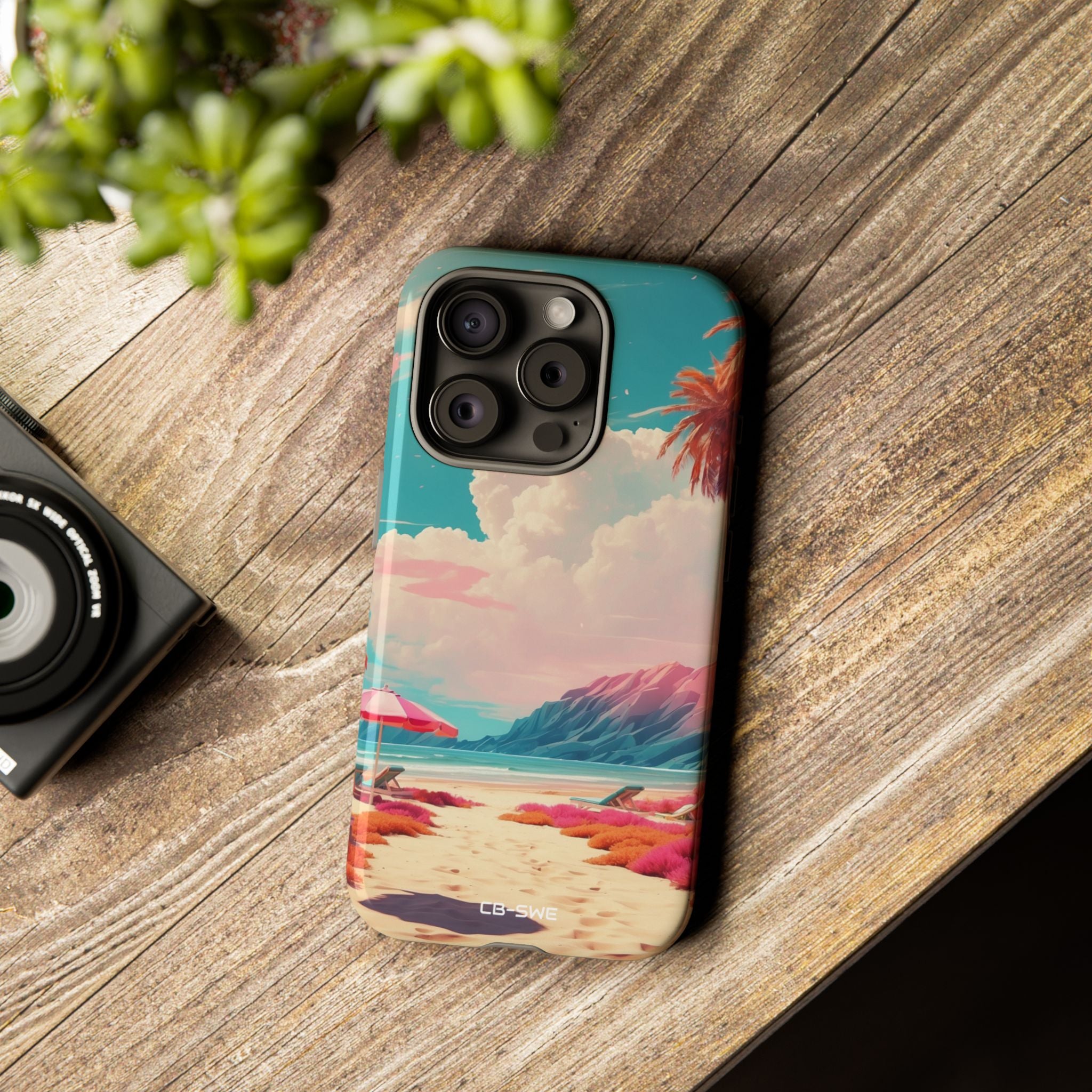 Vibrant Umbrellas Stand - iPhone Case
