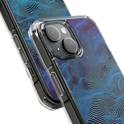 Neon Waves Flow iPhone 15 - Impact Clear+