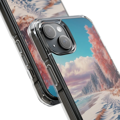 Snowy Footprints iPhone 15 Plus Case - Impact