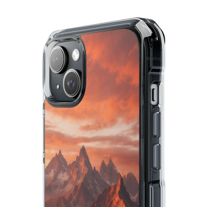 Mountain Peaks Glowing iPhone Case - Impact