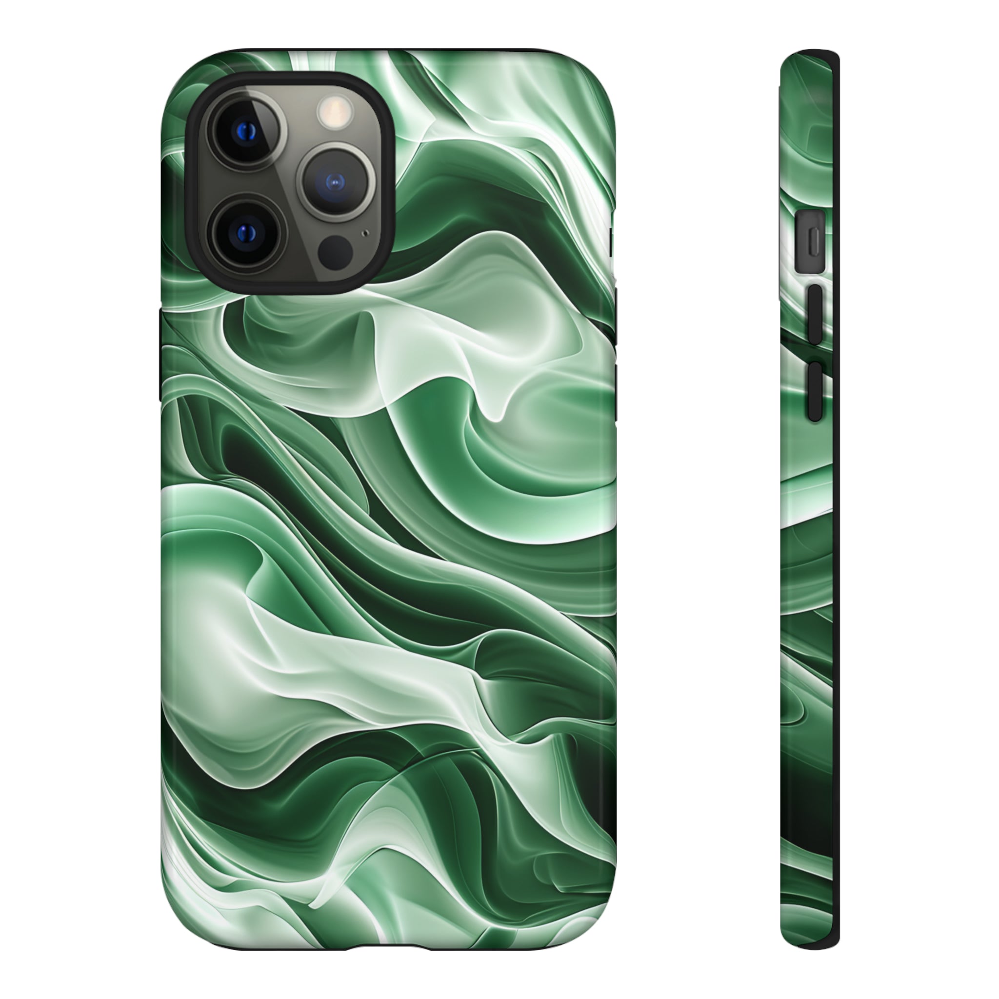 Verdant Wave Elegance - Protective Phone Case