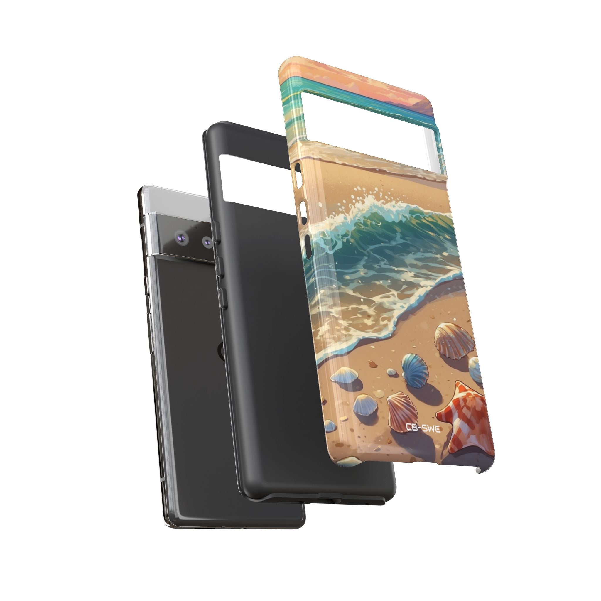 Seashells Kiss Shore - Google Pixel Case