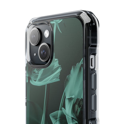 Teal Bloom Radiance iPhone 15 - Impact Clear+
