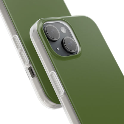 Dark Olive Green iPhone 15 - Flexi Phone Case