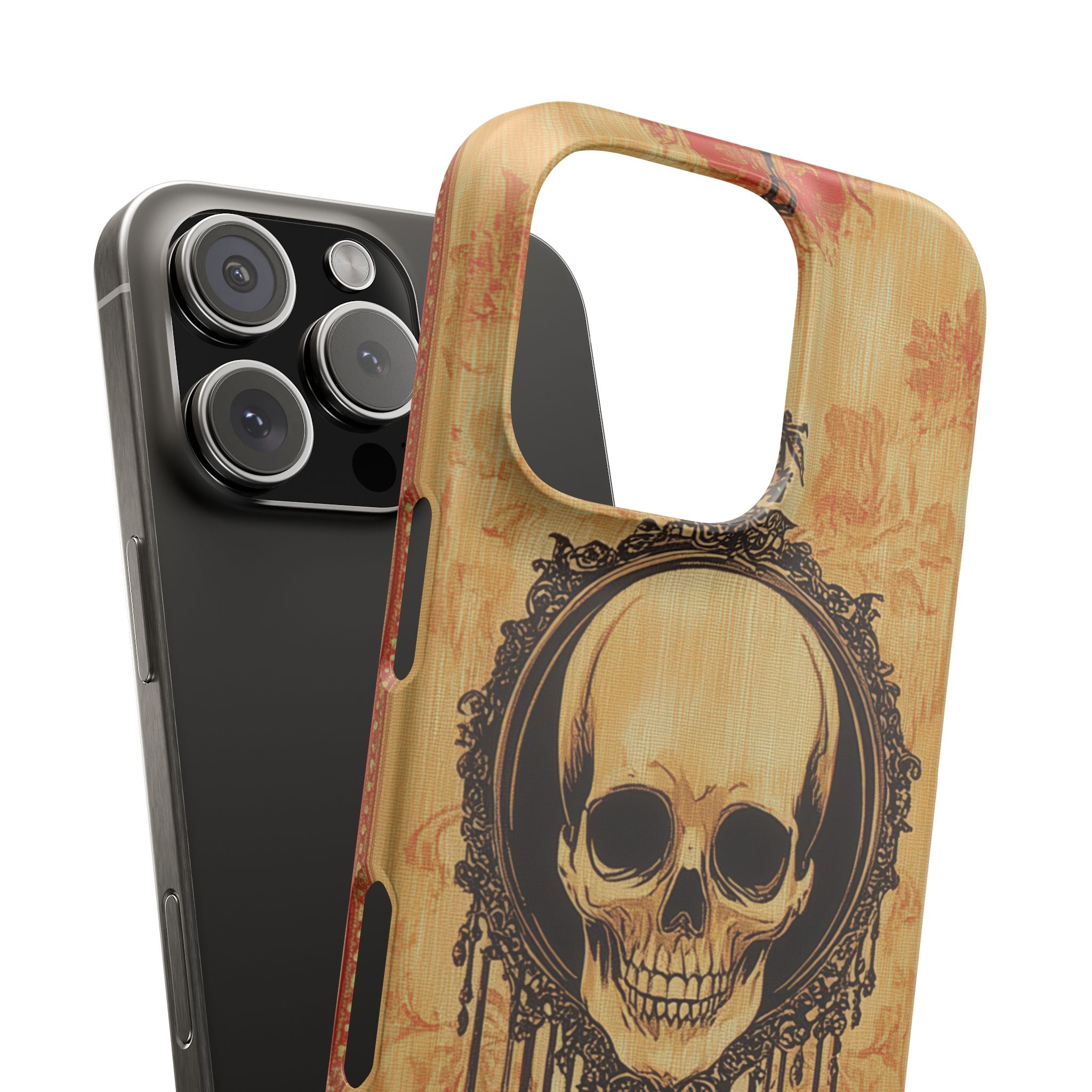 Gothic Skull Elegance iPhone 16 - Slim Phone Case