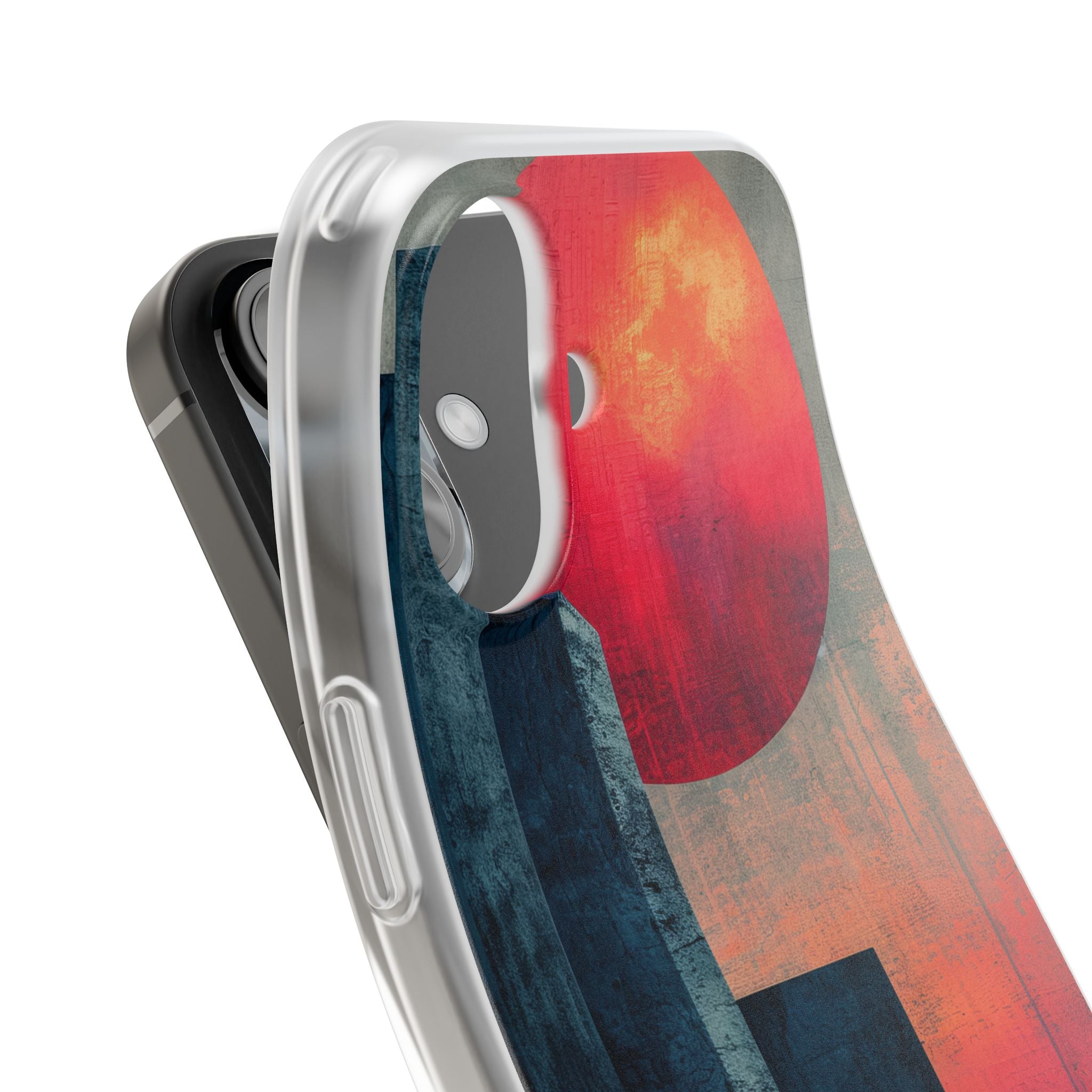 Abstract Geometric Skyline - Flexi iPhone 16 Phone Case