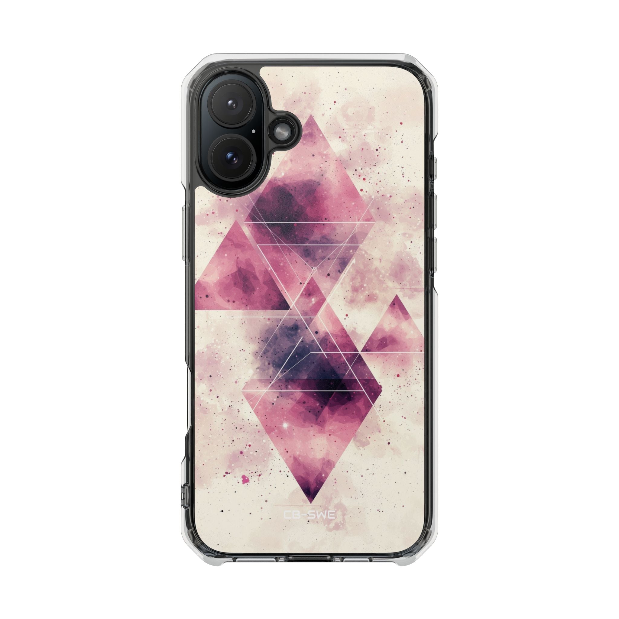 Triangles Overlap Serenity iPhone Case - Impact