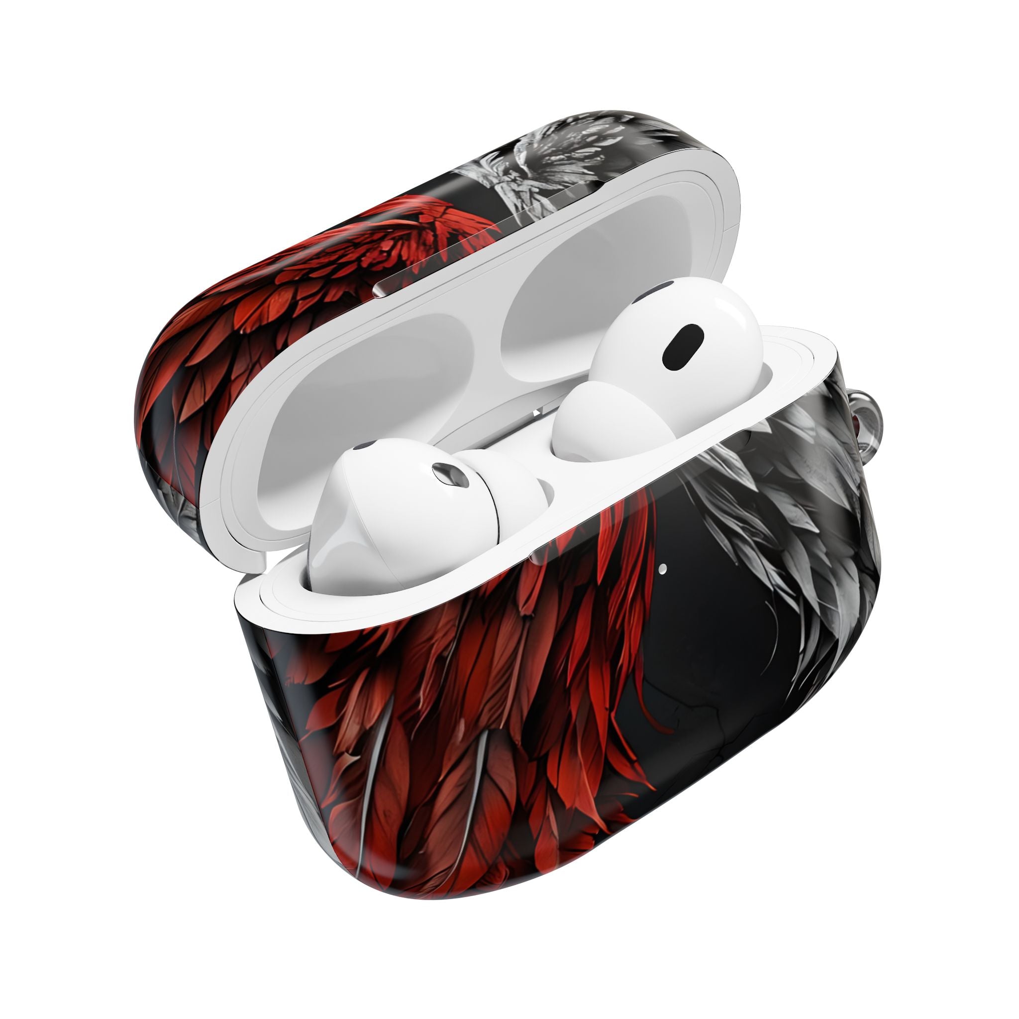 Crimson Silver Wings - AirPods Case