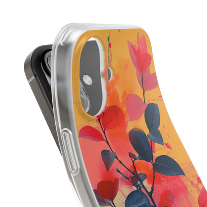 Yellow Botanical Splash - Flexi iPhone 16 Phone Case