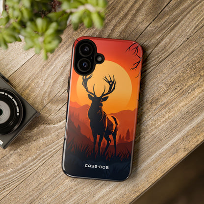 Sunset Stag iPhone 16 Plus Case - Tough