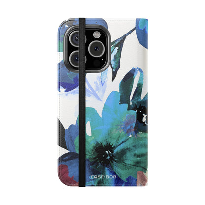 Blue Bloom - iPhone 16 Pro Case - Wallet