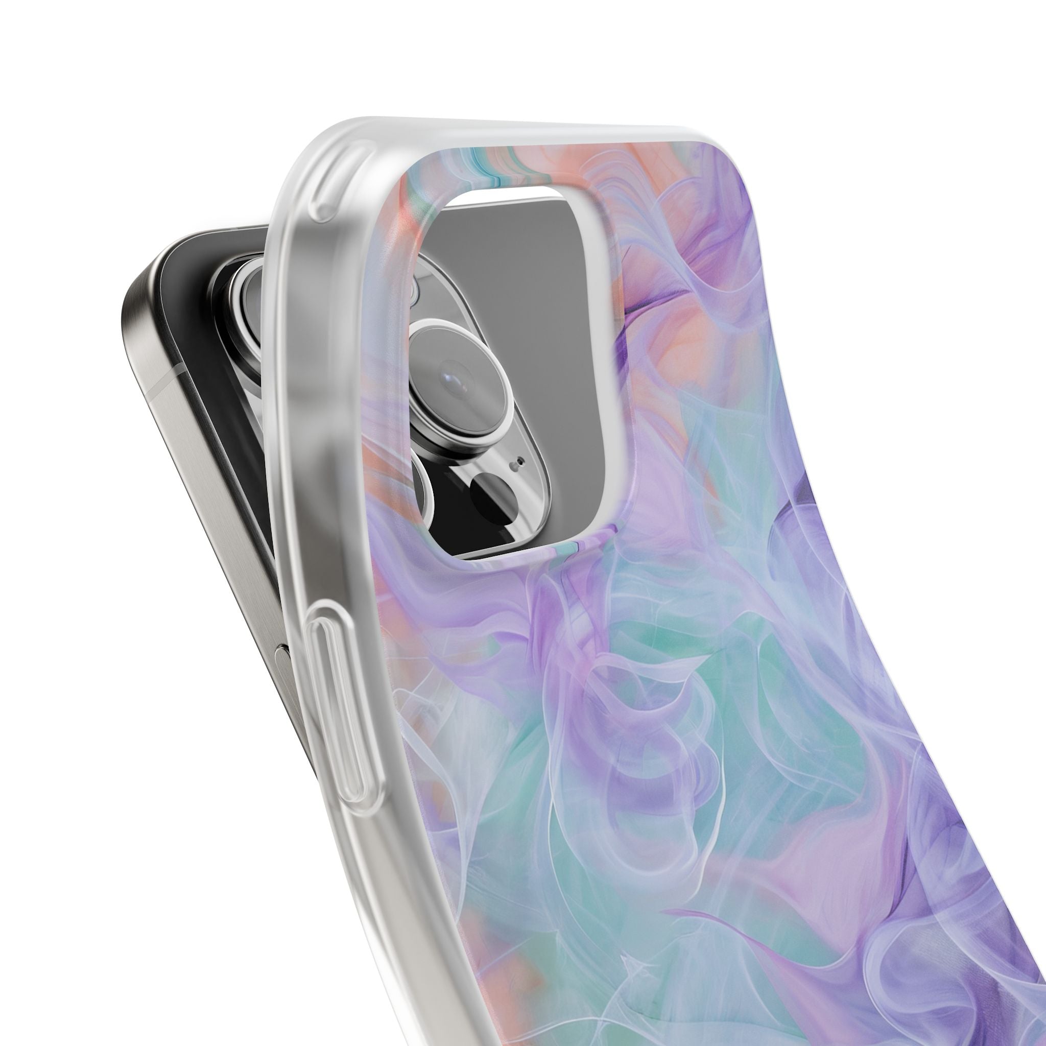 Purple Peach Whirl - Flexi iPhone 16 Phone Case