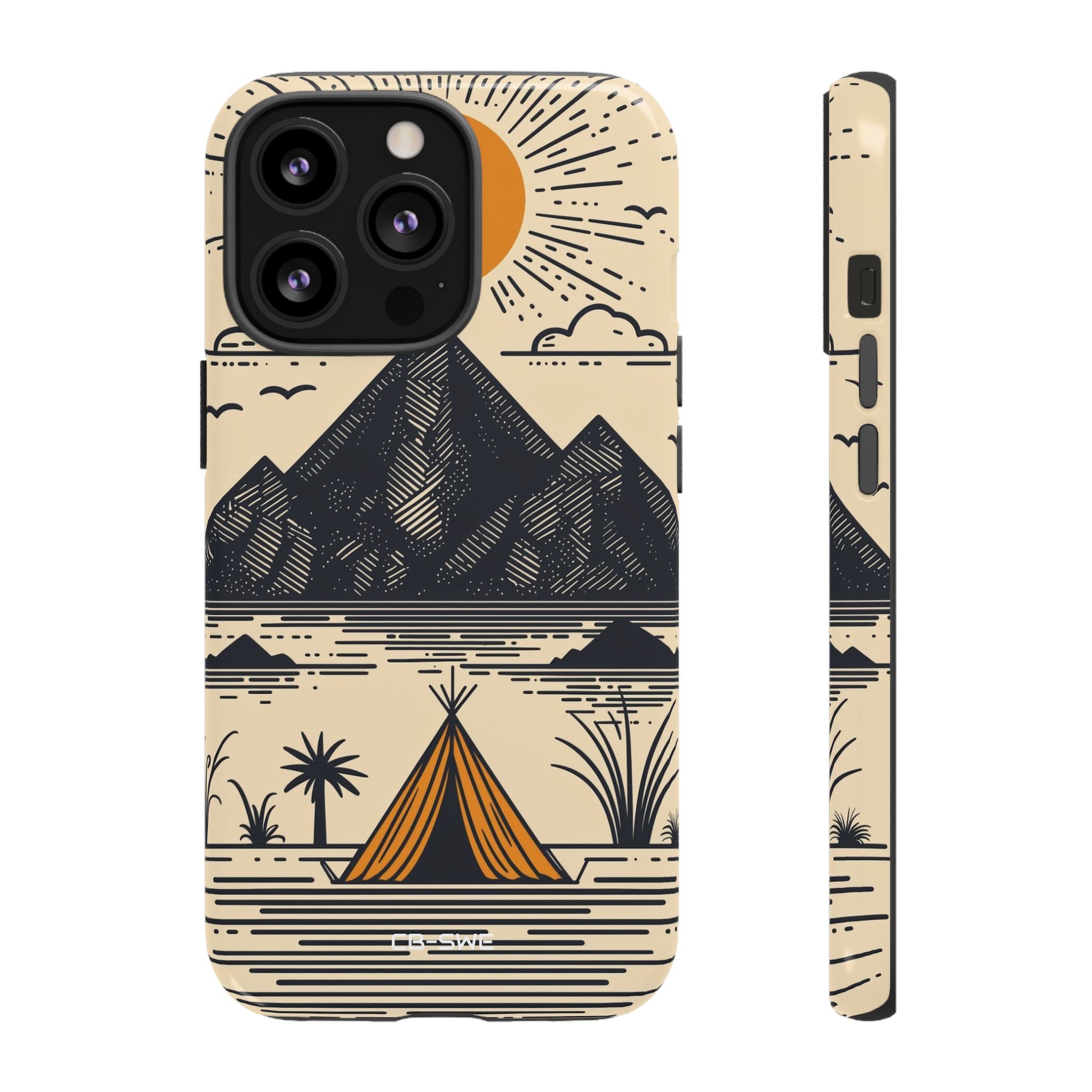 Golden Tent Awaits - iPhone Case