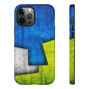 Blue Abstract Art - Protective Phone Case