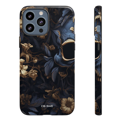 Gothic Floral Skull - iPhone Case