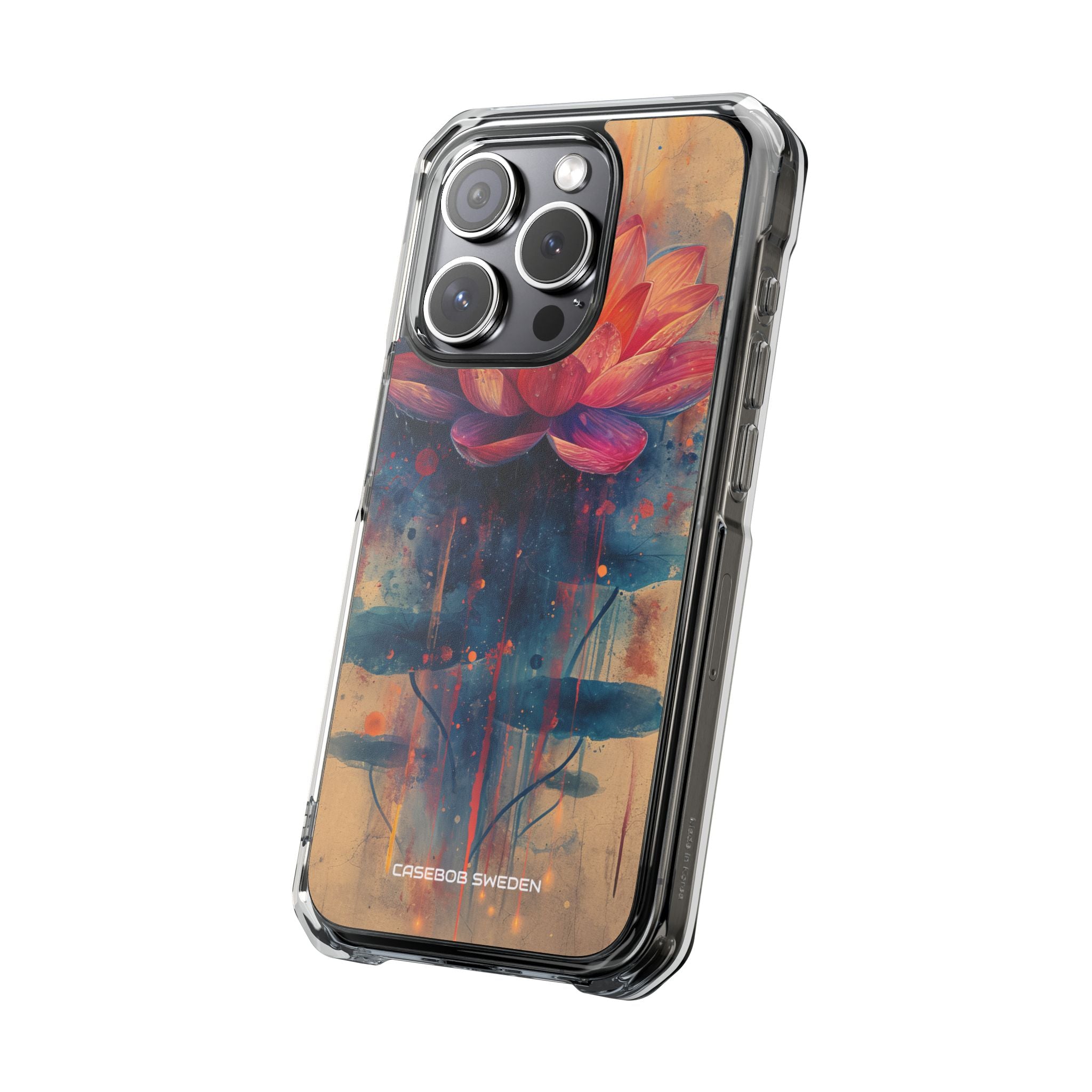 Lotus Blossom Art - Clear Impact iPhone 15 Phone Case