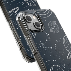 Cosmic Wanderer – Handyhülle für iPhone (Clear Impact – Magnetisch)