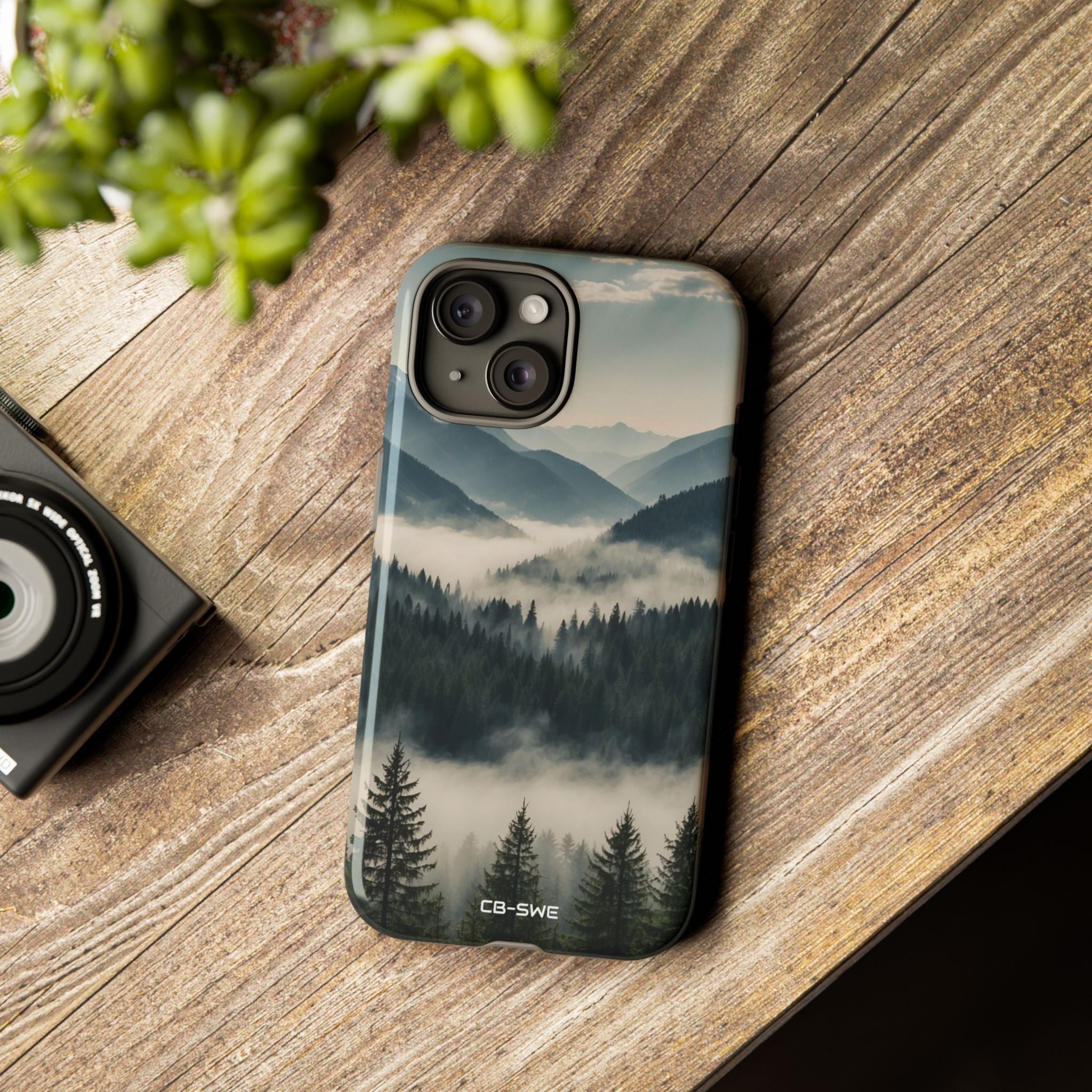 Misty Forest Embrace - iPhone Case