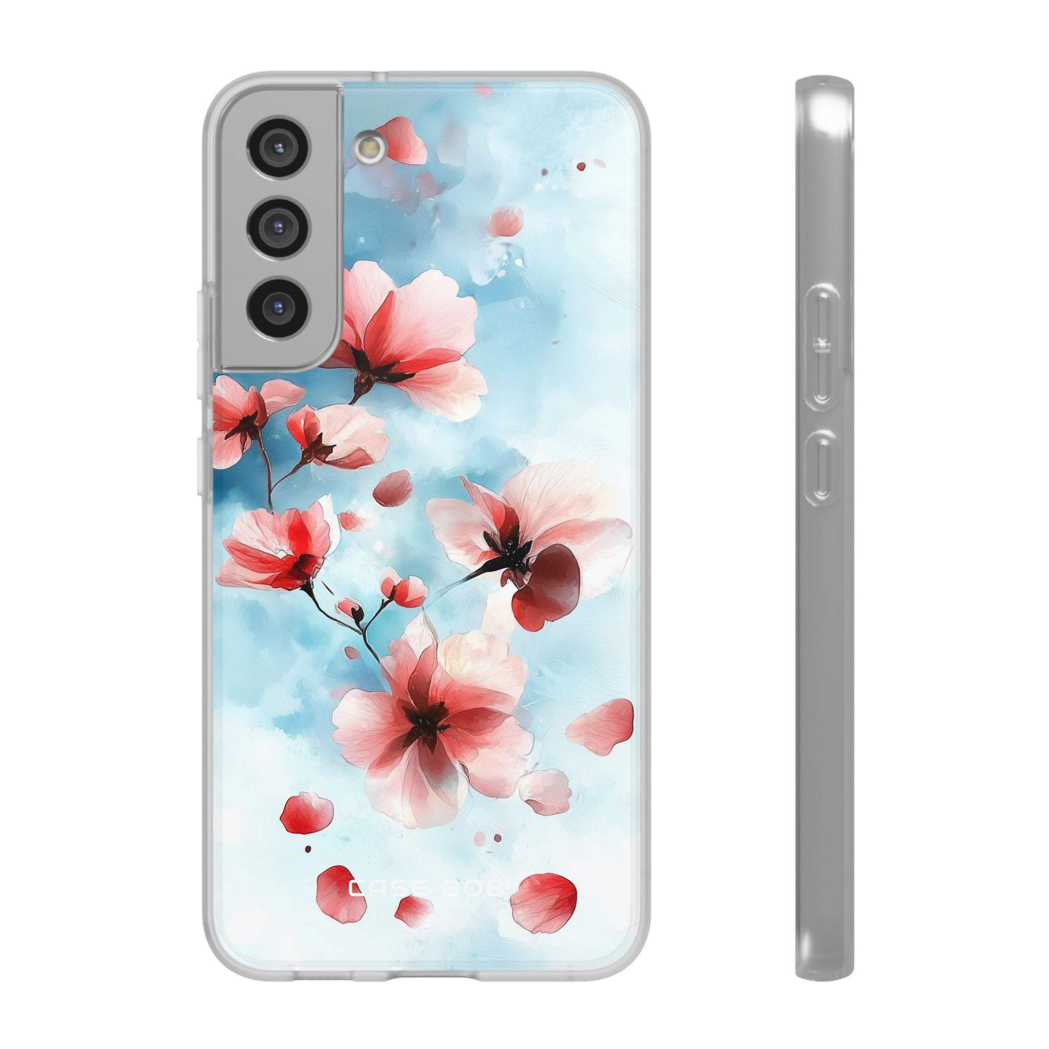 Pink Blossom Drift Samsung S22 Plus Case - Soft