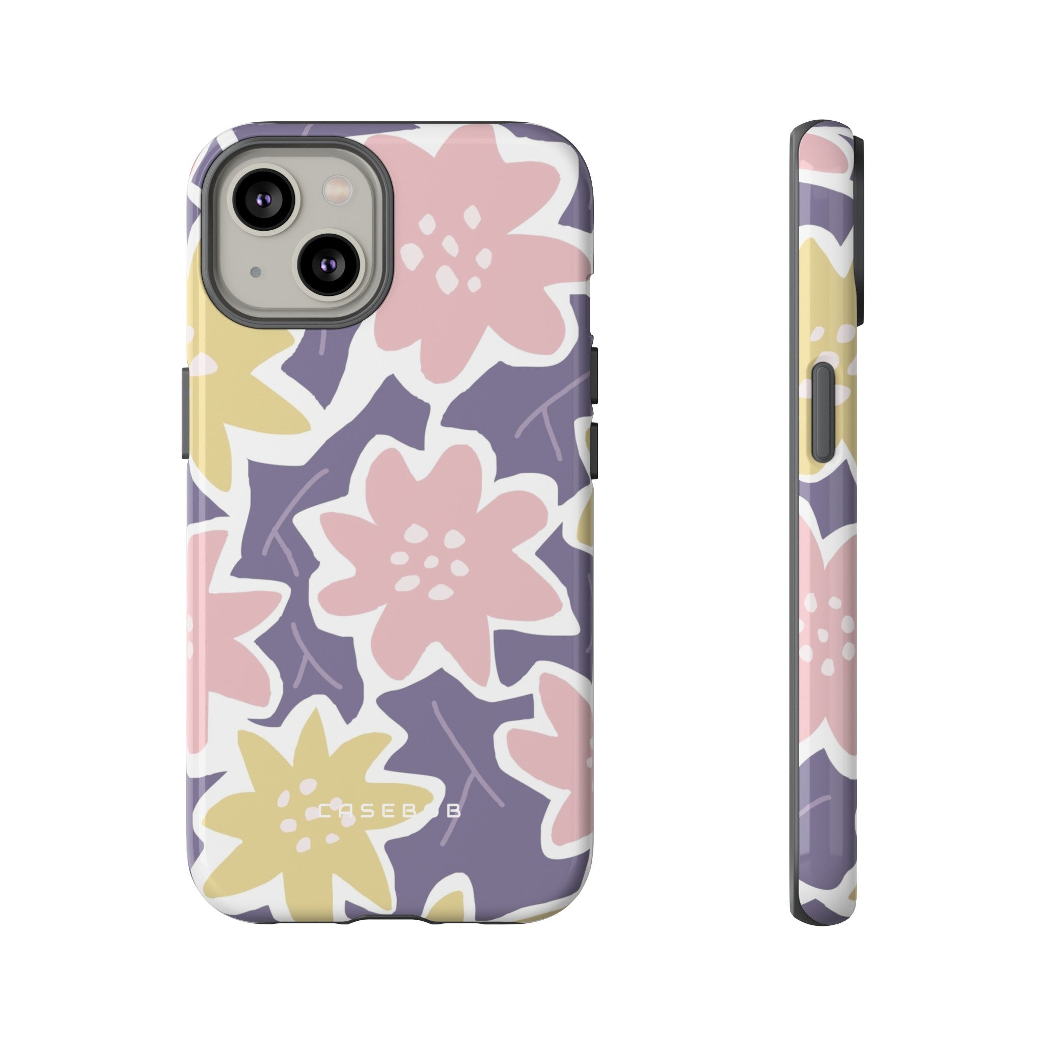 Purple Happy Flower - Protective Phone Case