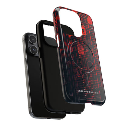 Gradient Cyber Lock iPhone 15 | Tough+ Phone Case